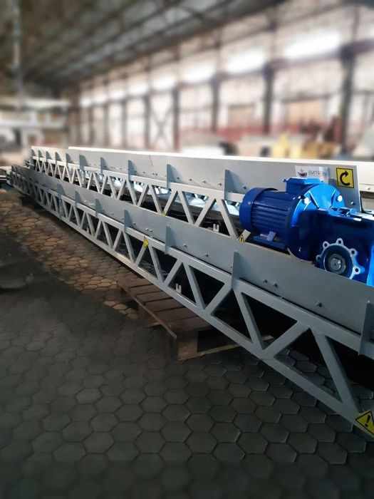 Стрічковий конвейер, з кришками, транспортер, розгрузчик, навантажувач