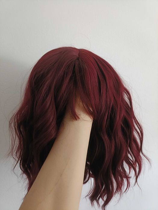 Peruca Lace Cereja vermelho 35 cm