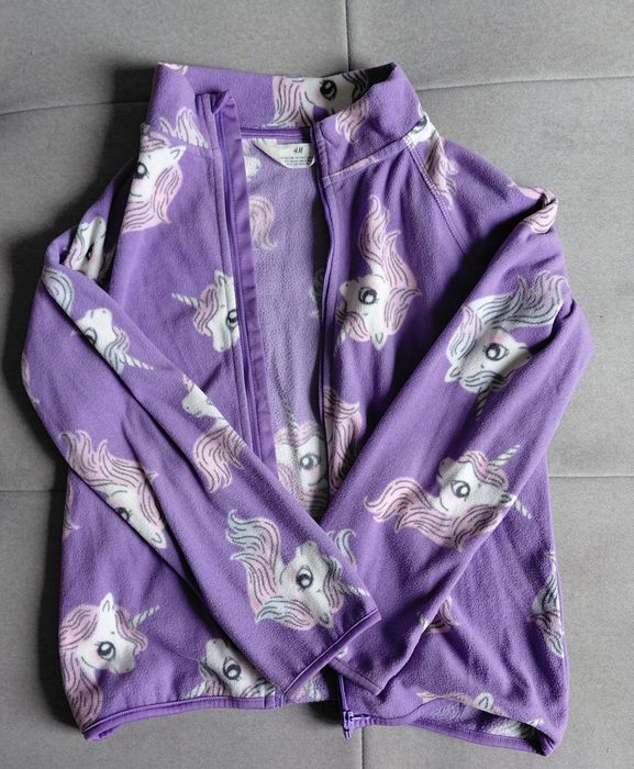 Fioletowy polar h&m dla dziewczynki