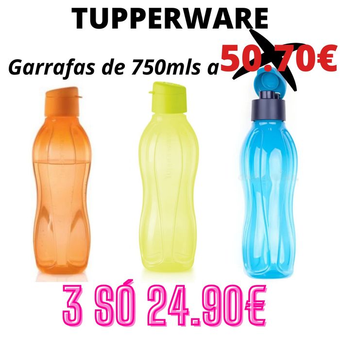 Conjunto 3 garrafas 750mls Tupperware