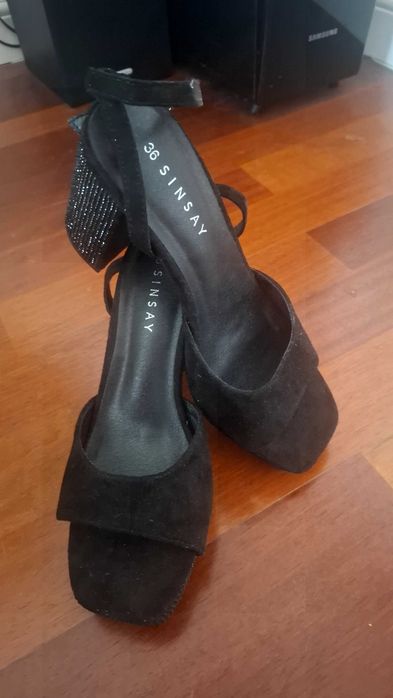 Buty na obcasie/słupku sinsay rozmiar 36