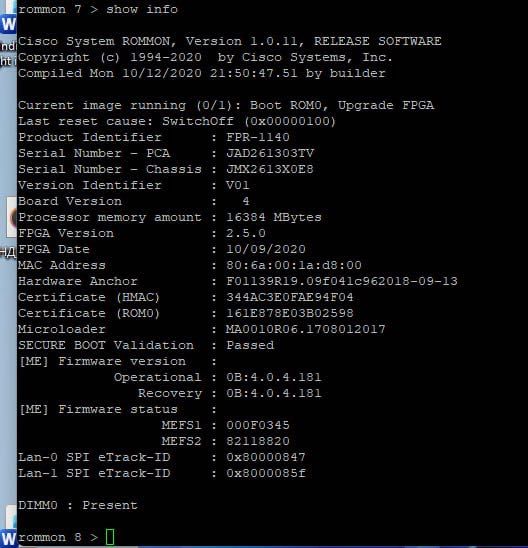 Firepower 1140 NGFW Appliance