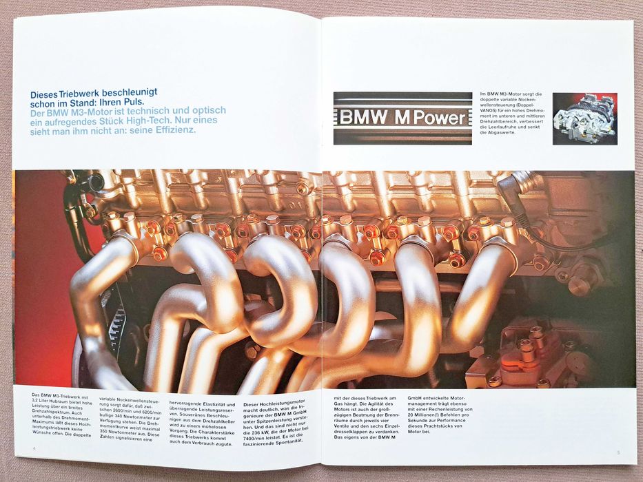 BMW M-Power 1999 prospekt 46 str./ M3 E36, M5 E39, MRoadster & MCoupe