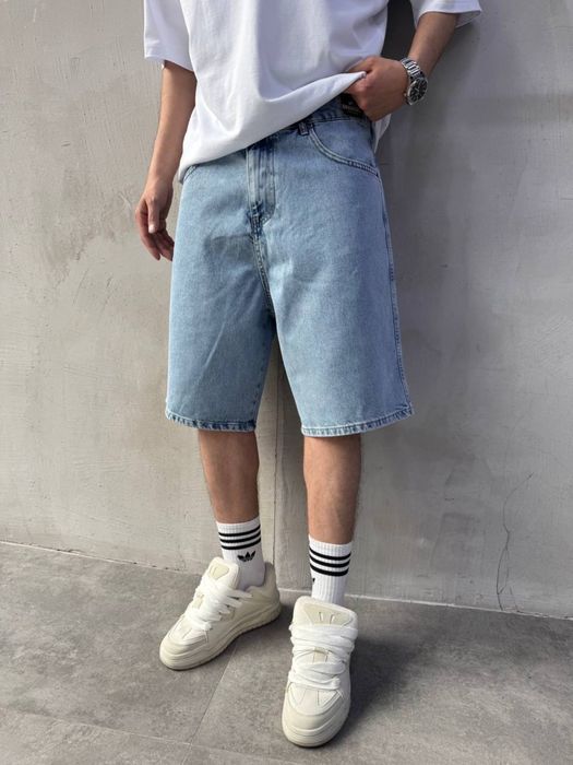 Джинсові шорти Baggy в 6-ти кольорах, широкие мужские джинсовые шорты бегги, Найкраща ціна