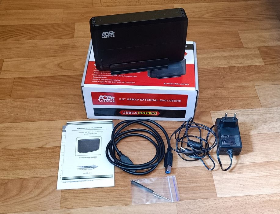 Зовнішня кишеня AgeStar 3UB3O8-6G, для 3.5 SATA