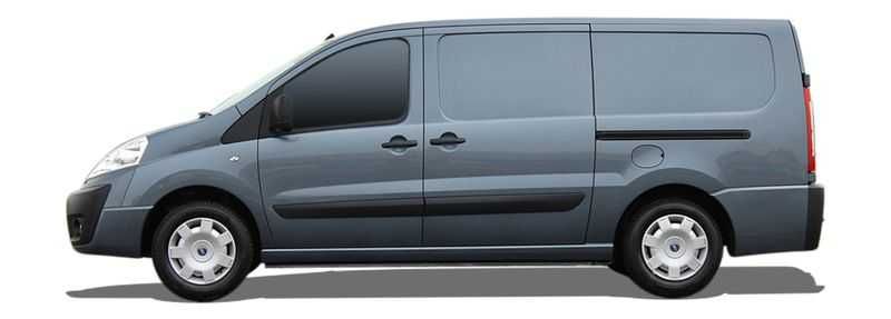 Bagażnik dachowy Fiat SCUDO II 2007 do 2016 bus bazowy belki relingi