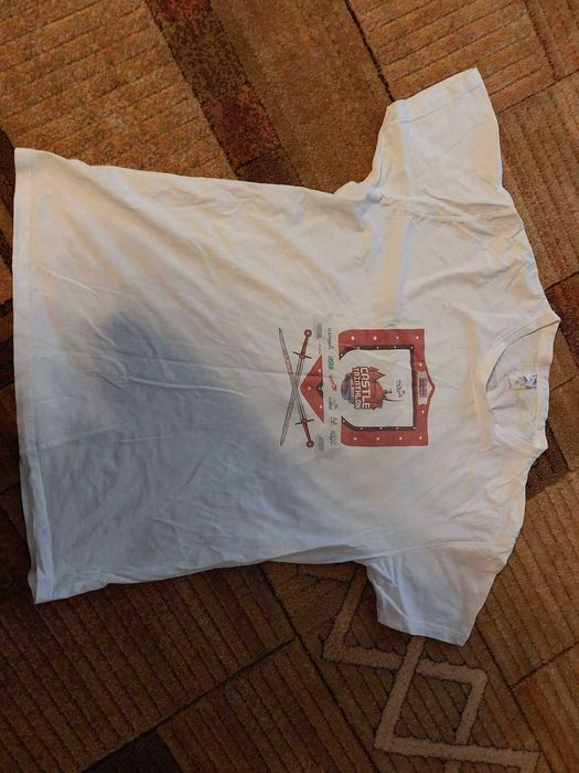 Biały T-shirt bawełniany koszulka Triathlon Malbork Finisher JHK XL