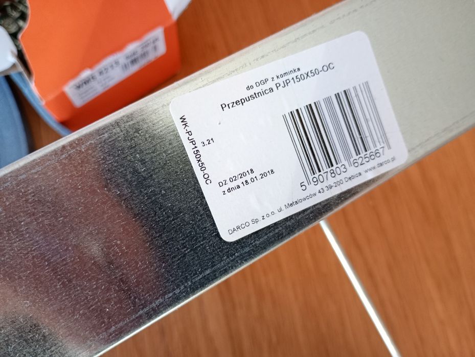 Kanał wentylacyjny 150x50 akcesoria