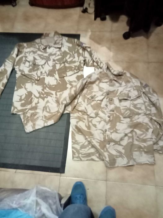 MILITAR-camisas milita da tropa inglesa+ calças camufladas impermeável