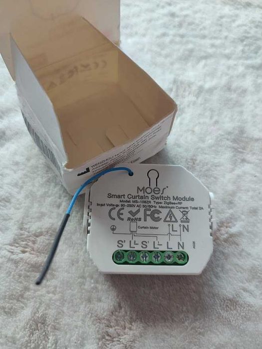 Inteligentny Przełącznik Sterownik do Rolet ZigBee+RF MOES MS-108ZR