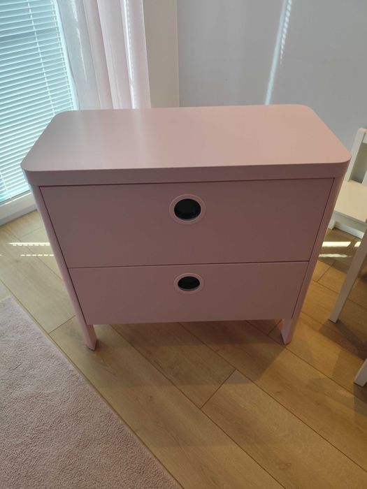 Komoda do pokoju dziecięcego z IKEA, różowa, stan bardzo dobry.