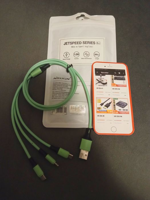 Зарядний кабель 3 в 1