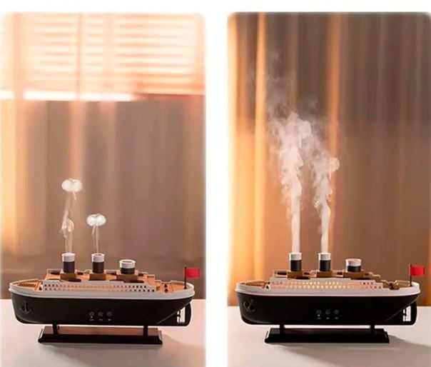 Зволожувач повітря | Увлажнитель воздуха "Титаник" 250мл НІЧНИК+ ПУЛЬТ