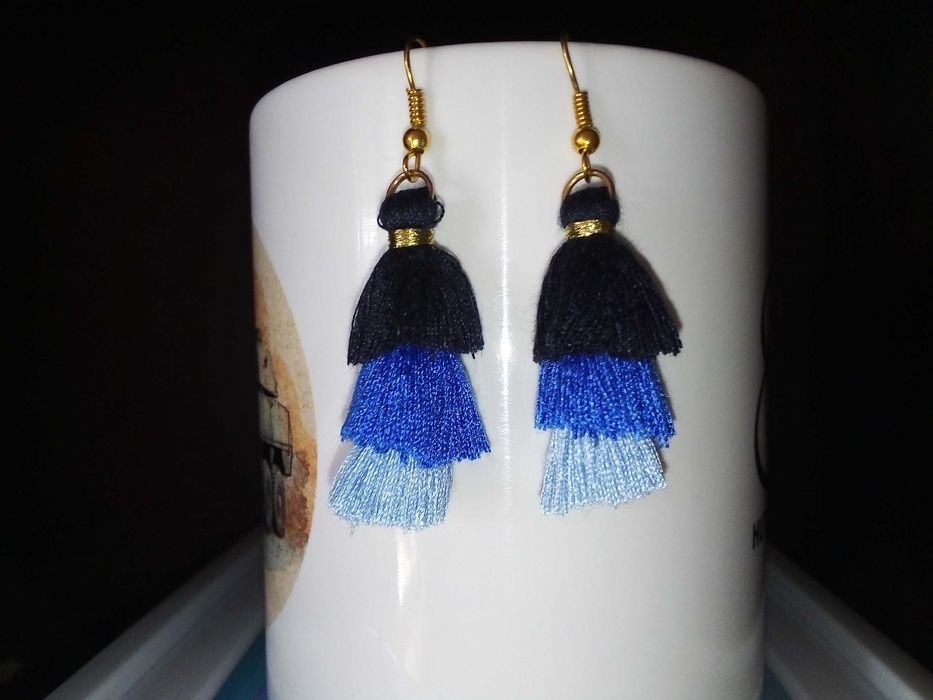 Kolczyki frędzle - chwasty -