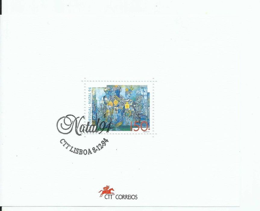 Selos portugueses, 1994 incompleto, 60 selos, 3 blocos + 1 miniatura