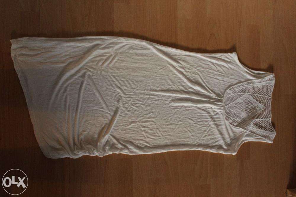 długa biała tunika sukienka WEROMODA w rozm. M