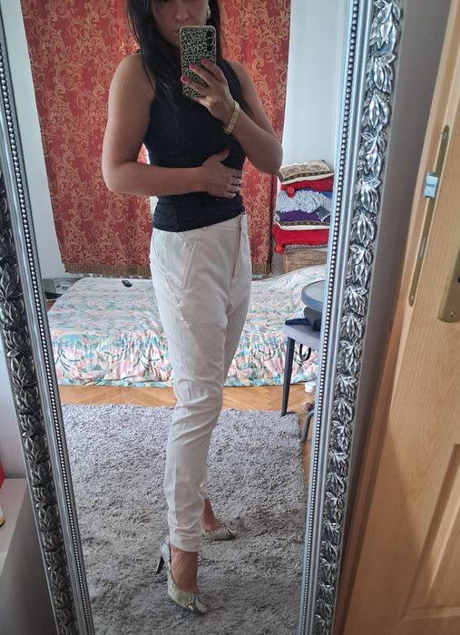 Spodnie kremowe By Malene Birger rozm. M/L