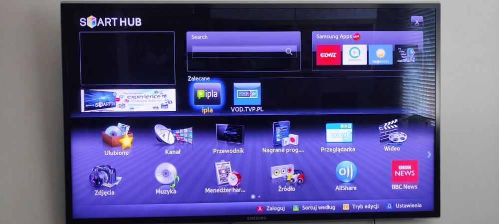 Telewizor Samsung UE40d6500VS  Smart TV 40 cali