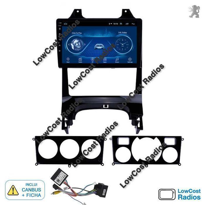 *(NOVO) Rádio PEUGEOT 3008/5008 | GPS ANDROID 10 BT USB APPS WIFI | CARPLAY • ANDROID AUTO