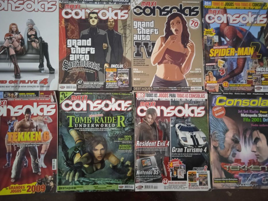 Coleção de Revistas de videojogos maxi consolas e multi consolas