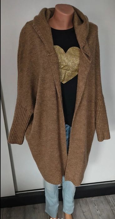 Kardigan z kapturem rozm uniwersalny