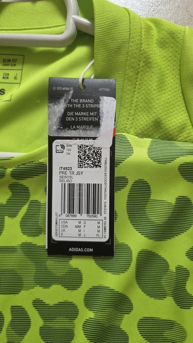 Koszulka techniczna męska Adidas  zielona roz.M