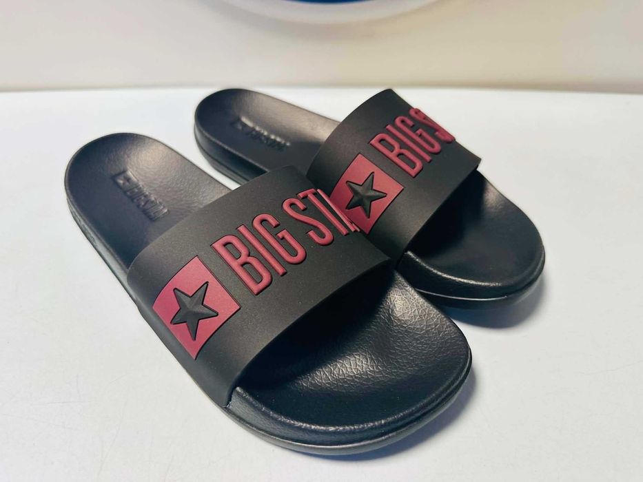 Big Star klapki damskie czarno bordowe 36 - 41   SS274708