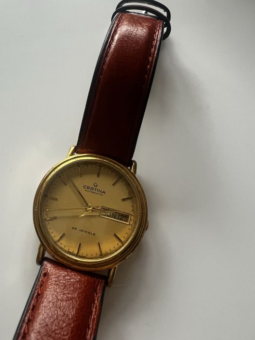 Zegarek Certina automatic vintage pozlacany