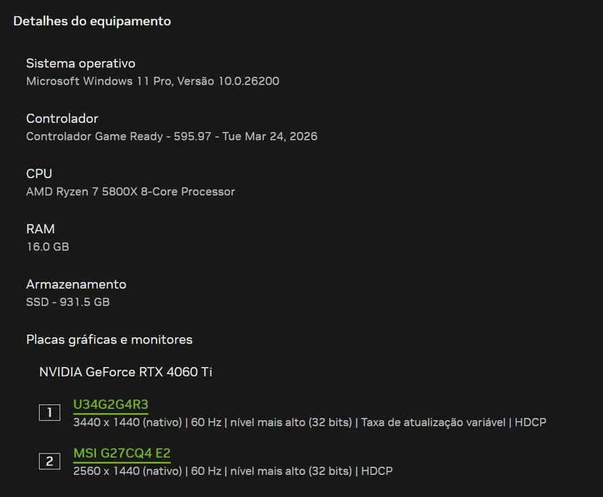 PC Gamer completo "4060ti"