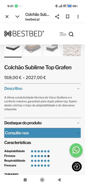 Colchão casal 160 x 190