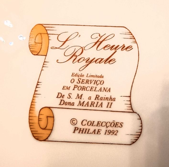 Coleção Completa 15 Pratos Porcelana L'Heure Royale