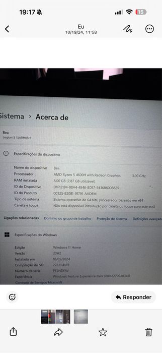 PRECO SO HOJE Portatil Legion Gaming