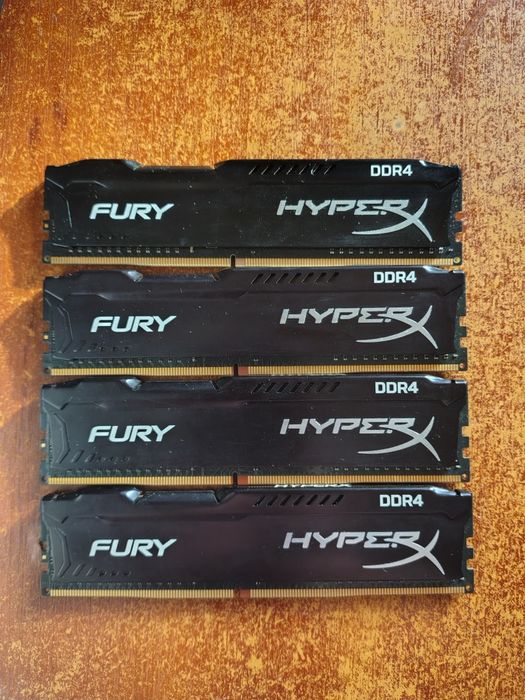 Оперативная память HyperX DDR4-2400 4096MB PC4-19200 Fury Black (HX424C15FB/4)