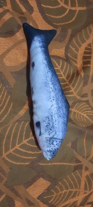 Игрушка с кошачьей мятой для котиков.Кошачья рыба.рыбка с кошачей мяты