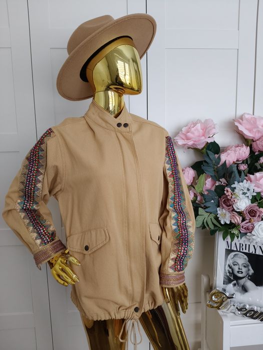 Limited Edition Wiralowa katana jeansowa jacket Bohoo moda R.L 40