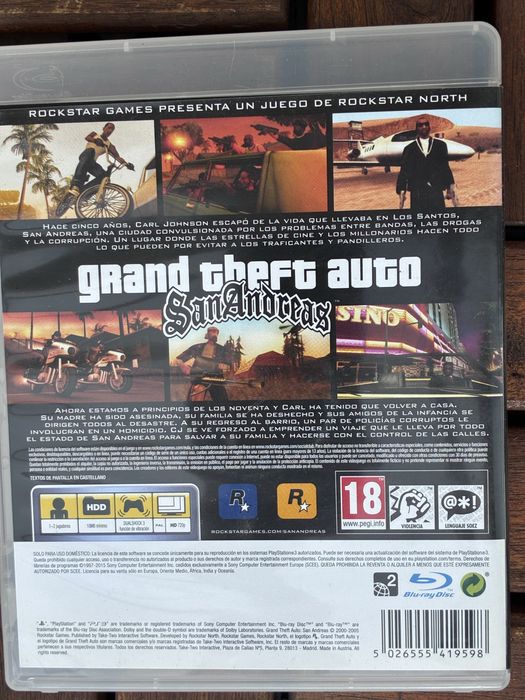 Gta San Andreas na ps3