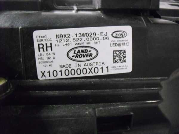 range rover sport L461 / 2023 LHD Farol Led Pixel