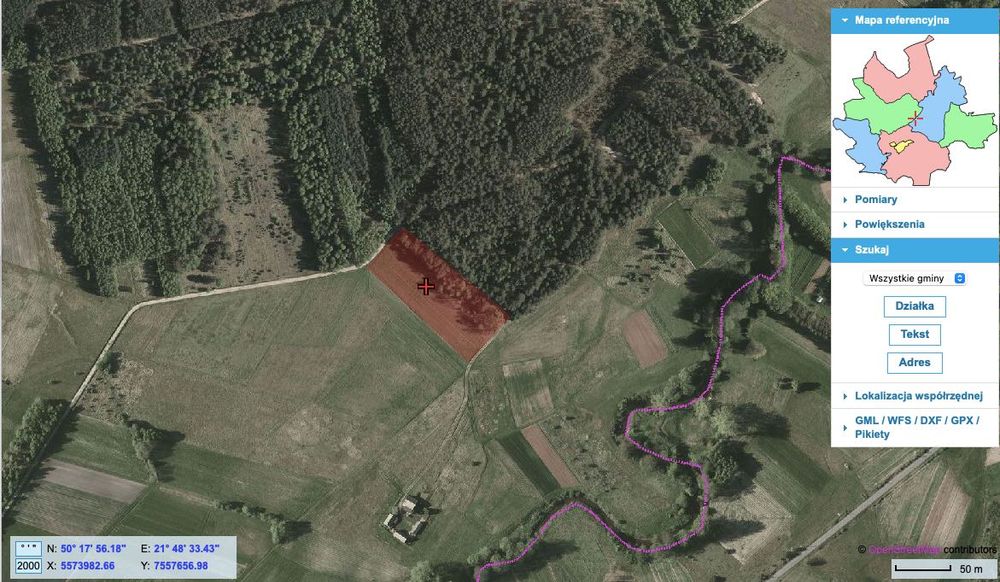 Działka z WZ - Przy drodze gminnej, przy lesie i bez sąsiada