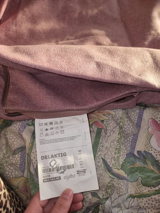 Ikea delaktig pokrowiec na poduszkę 904.264.90 rozowy