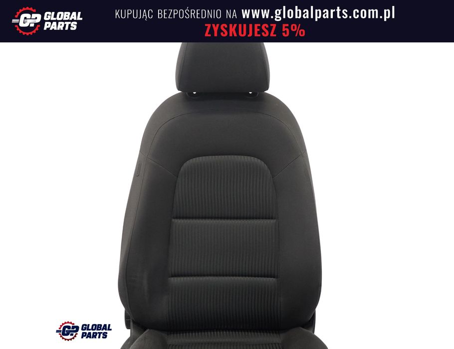 Audi A4 B8 Fotel Prawy Przód Materiał Czarny