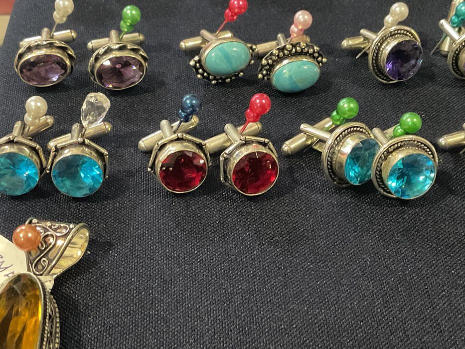 Botões de punho prata 925