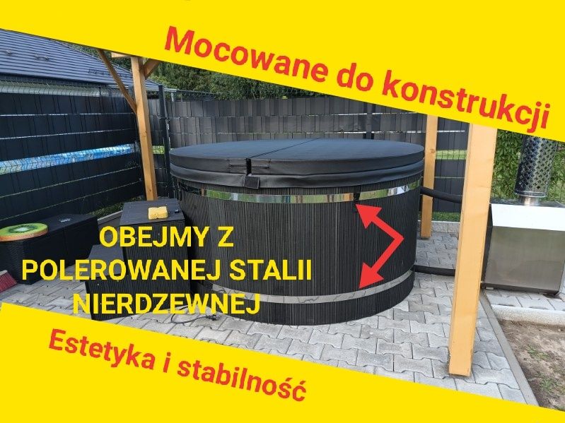 Balia ogrodowa / Jacuzzi ogrodowe z hydromasażem + piec | Transport