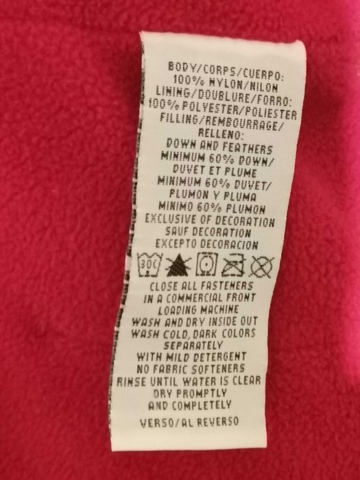 Tommy Hilfiger roz M damska kurtka puchowa, pikowana