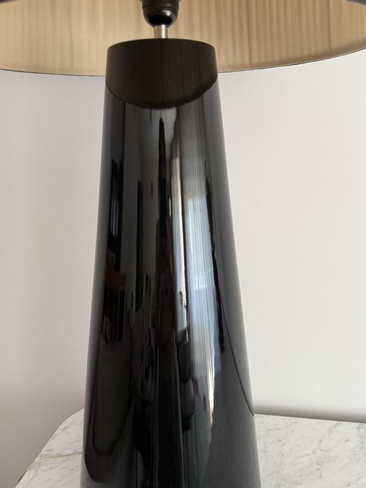 Candeeiro pretos com abajour laskasas