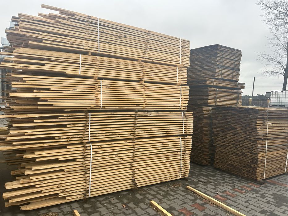 Tarcica sosnowa calówka, deska szalunkowa 25mm, surowa, impregnowana