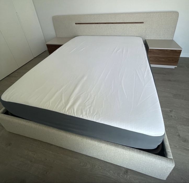 Cama Antarte Cannes com arrumação + colchão Molaflex Ritual 22 160x200