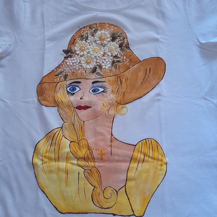 Camisolas de senhora pintadas à mão