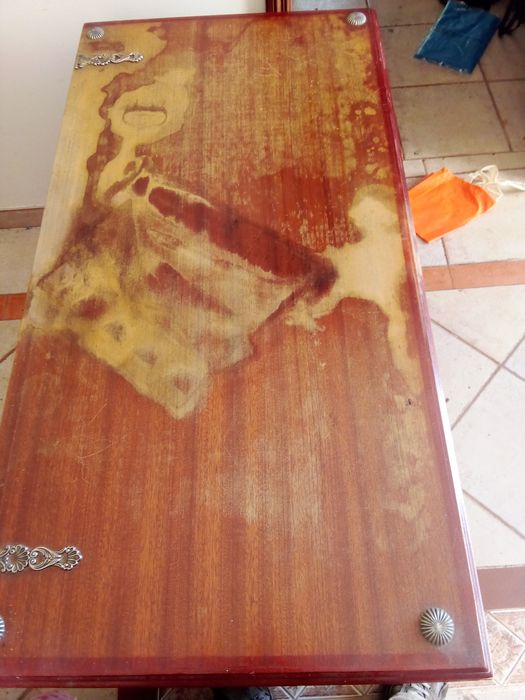 Arca Baú em  madeira ornamentada