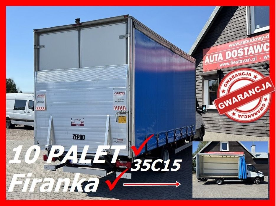 Iveco DAILY  35C15 3,0 150 KM Kontener / Firanka Plandeka Winda 10-cio Paletowy