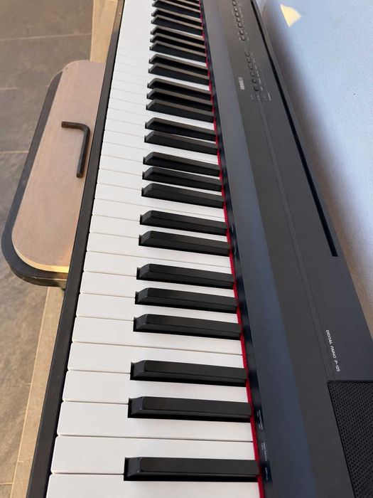 Yamaha P-125 Piano Digital 88 Teclas — Excelente estado + livro e pedais